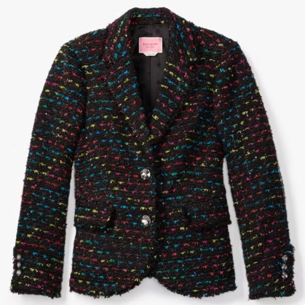 Kate Spade Metallic Tweed Blazer - NWT